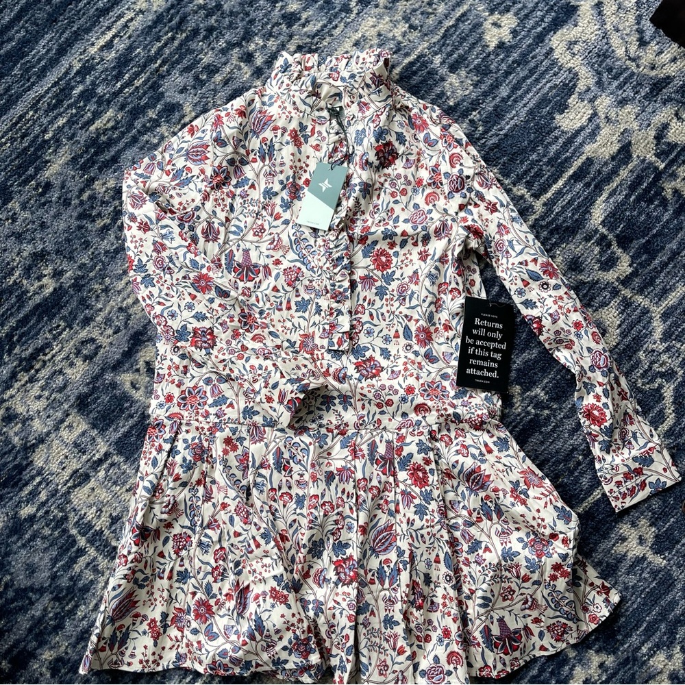 NWT Tuckernuck Indigo Chintz Tate Dress — XS